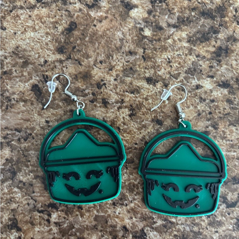 McDonald’s Boo Bucket Witch Halloween Earrings